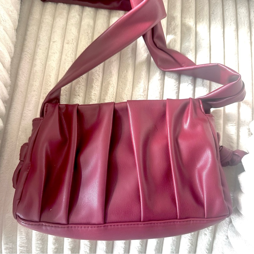 Aqua Maroon shoulder bag